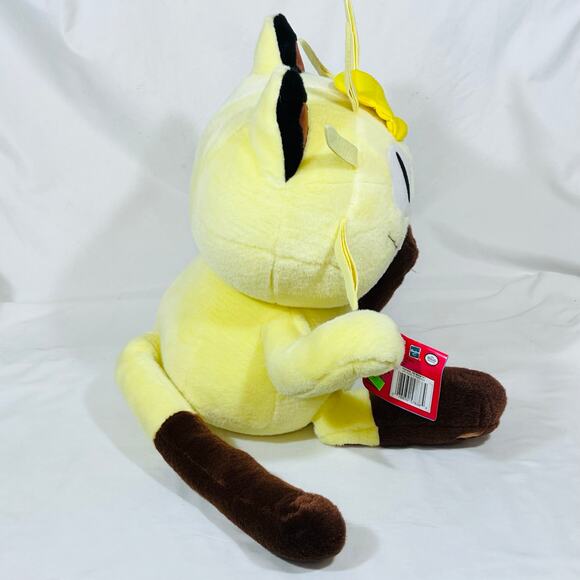 Meowth Pokemon #52 16" Plushie - Hasbro Tomy Nintendo 1999 Vintage New with Tags - Picture 5 of 8
